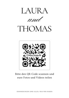 QR-Code Vorlage 1 Schwarz-Weiss